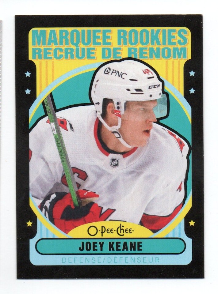 2021-22 O-Pee-Chee Retro Black #512 Joey Keane (50-X304-HURRICANES)