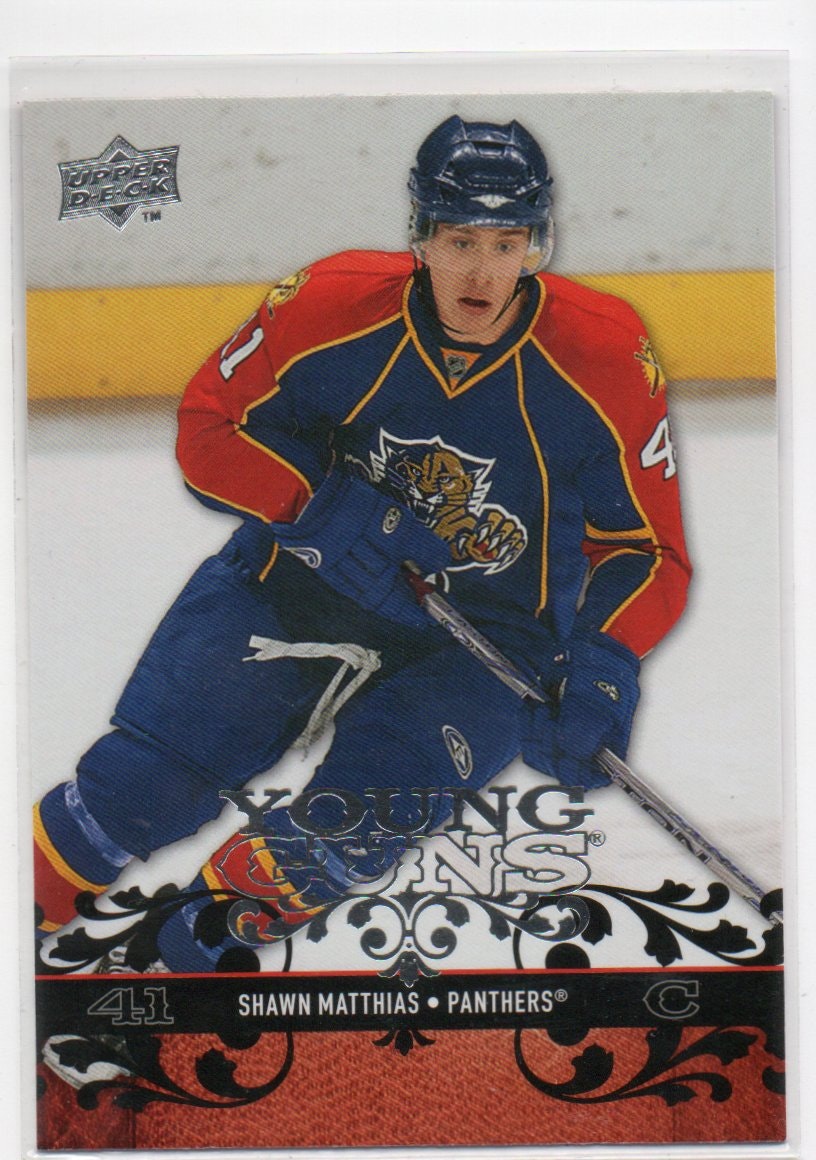 2008-09 Upper Deck #219 Shawn Matthias YG RC (30-X340-NHLPANTHERS)