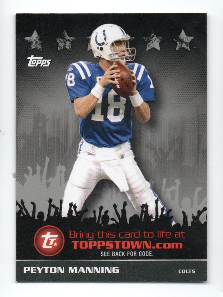 2009 Topps Topps Town Silver #TTT4 Peyton Manning (15-X340-NFLCOLTS)