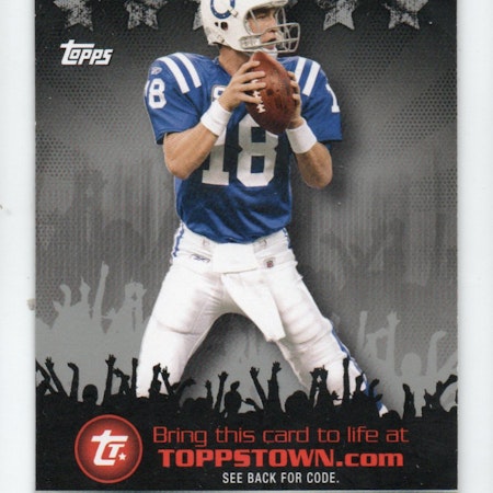 2009 Topps Topps Town Silver #TTT4 Peyton Manning (15-X340-NFLCOLTS)