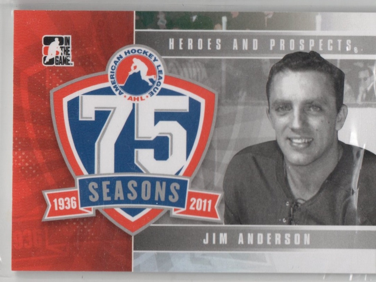 2010-11 ITG Heroes and Prospects AHL 75th Anniversary #AHLA14 Jim Anderson (10-X339-AHL)