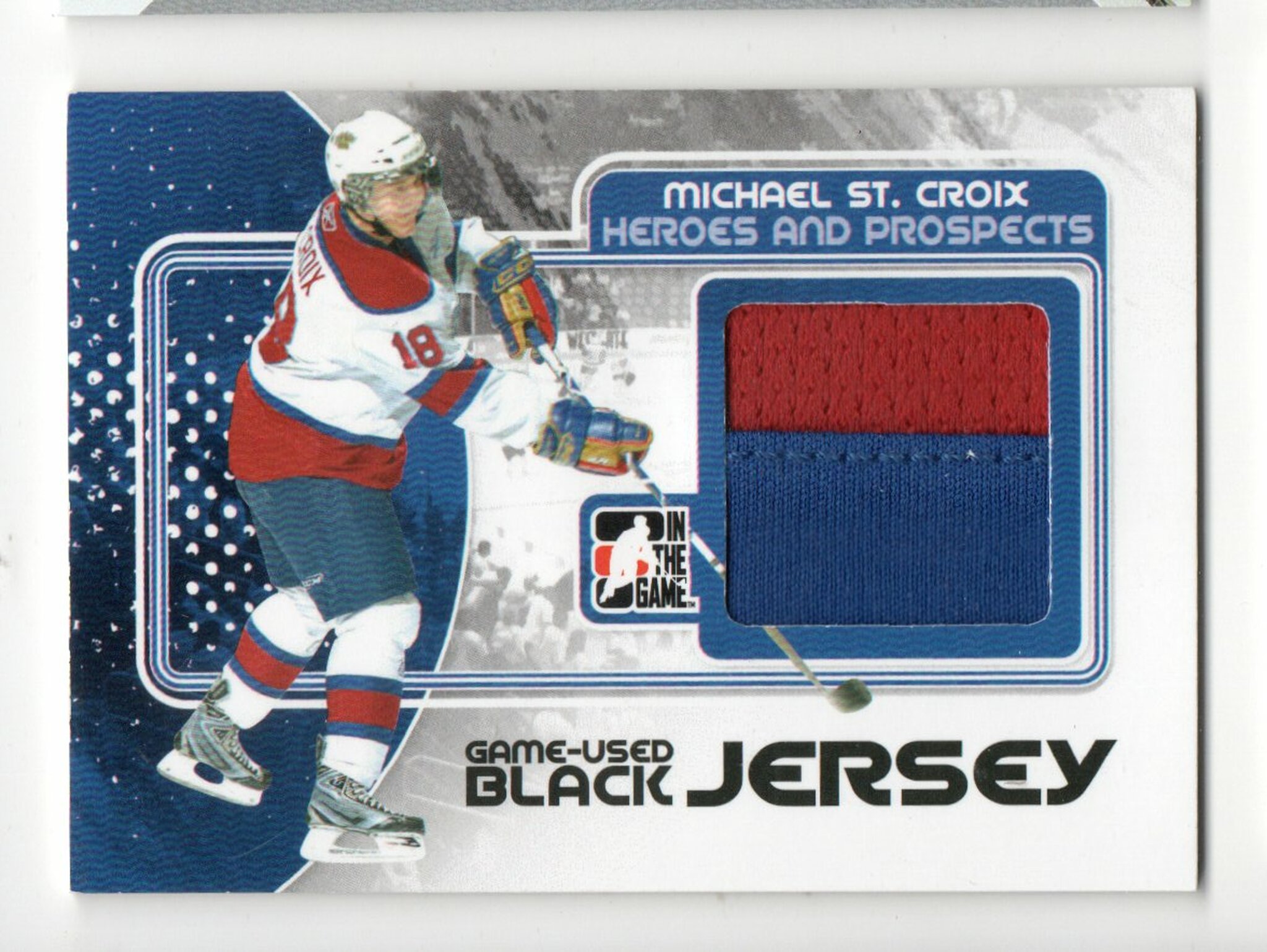 2010-11 ITG Heroes and Prospects Game Used Jerseys Black #M31 Michael St. Croix (30-X331-RANGERS)