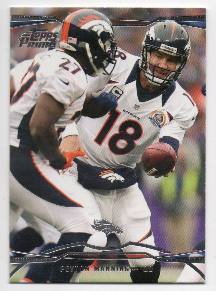 2013 Topps Prime #18 Peyton Manning (10-X341-NFLBRONCOS)
