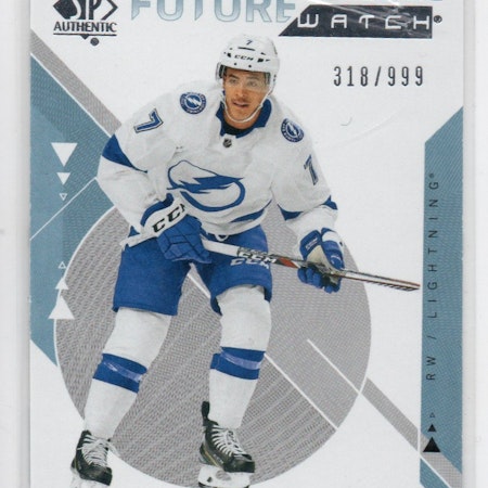 2018-19 SP Authentic #209A Mathieu Joseph FW RC (50-X338-LIGHTNING)