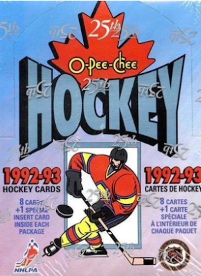 1992-93 O-Pee-Chee 25th Anniversary (Hel Box)