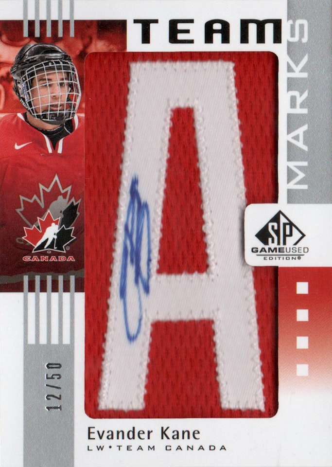 2011-12 SP Game Used Team Marks Team Canada #TMEK Evander Kane (600-HIGHEND-CANADA)
