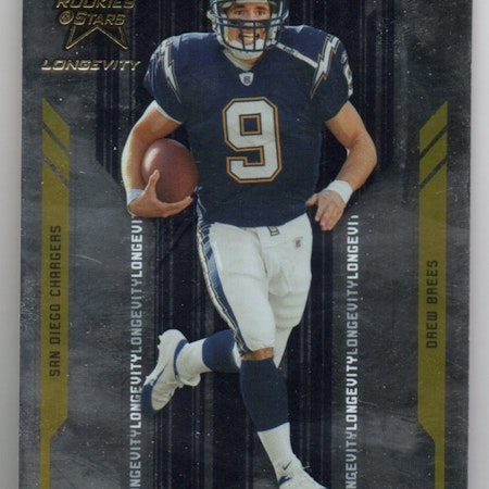 2005 Leaf Rookies and Stars Longevity #80 Drew Brees (10-X232-NFLCHARGERS)