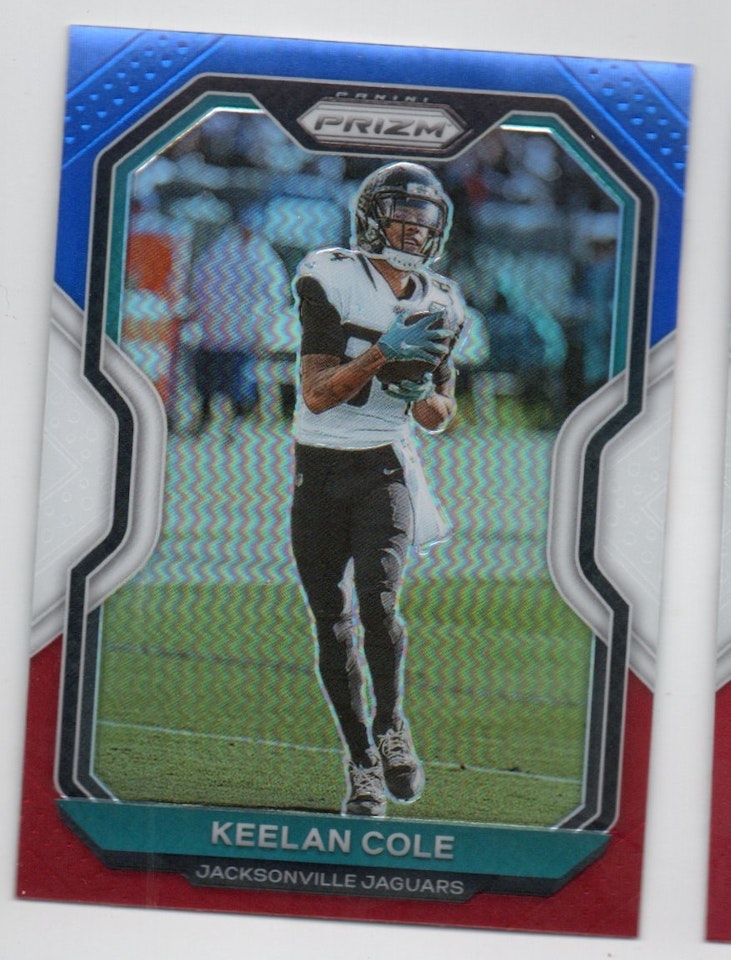 2020 Panini Prizm Prizms Red White and Blue #96 Keelan Cole (15-X250-NFLJAGUARS)