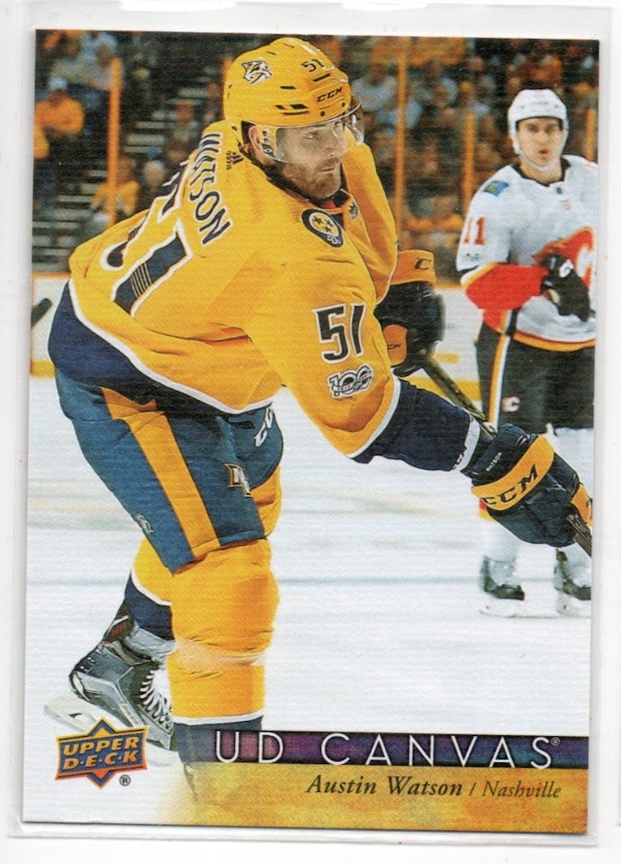 2017-18 Upper Deck Canvas #C167 Austin Watson (10-X227-PREDATORS)