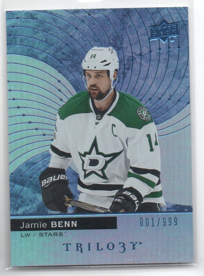 2017-18 Upper Deck Trilogy Blue #14 Jamie Benn (15-X232-NHLSTARS)