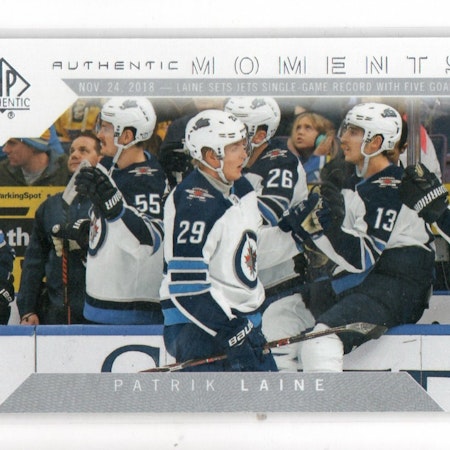 2018-19 SP Authentic #116 Patrik Laine AM (10-X226-NHLJETS)