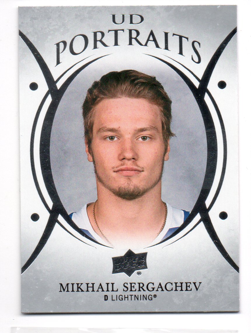 2018-19 Upper Deck UD Portraits #P19 Mikhail Sergachev (10-X238-LIGHTNING)