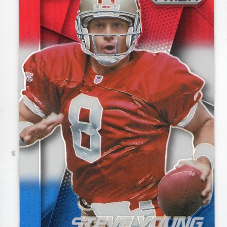 2014 Panini Prizm Prizms Red White and Blue #104 Steve Young (25-X264-NFL49ERS)