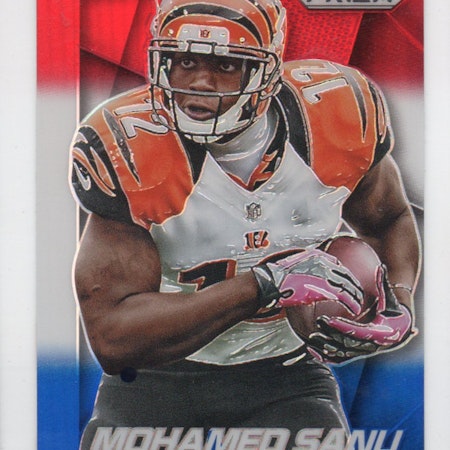 2014 Panini Prizm Prizms Red White and Blue #118 Mohamed Sanu (20-X264-NFLBENGALS)