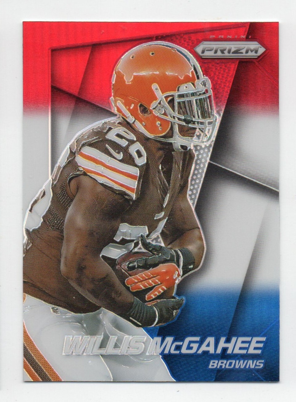 2014 Panini Prizm Prizms Red White and Blue #158 Willis McGahee (25-X256-NFLBROWNS)