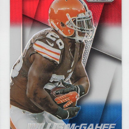 2014 Panini Prizm Prizms Red White and Blue #158 Willis McGahee (25-X256-NFLBROWNS)