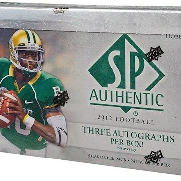 2012 Upper Deck SP Authentic Football (Hobby Box)