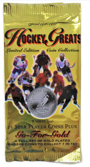 1996-97 Hockey Greats Limited Edition Coin Collection (Löspaket)