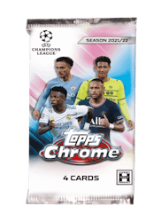 2021-22 Topps UEFA Champions League Chrome Soccer (Hobby Lite Pack)