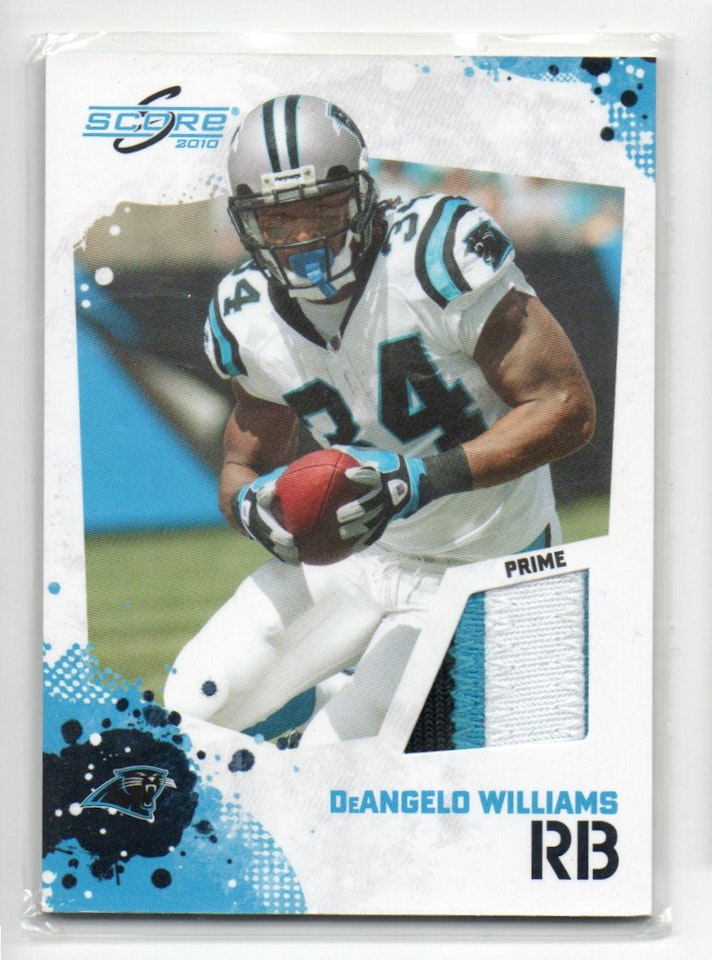 2010 Score Retail Factory Set Jerseys #20 DeAngelo Williams (50-X346-NFLPANTHERS)