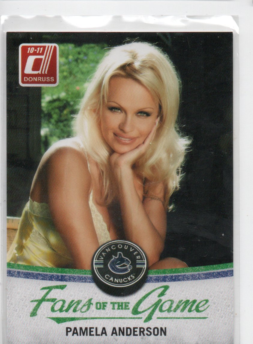 2010-11 Donruss Fans of the Game #2 Pamela Anderson (20-X345-CANUCKS)