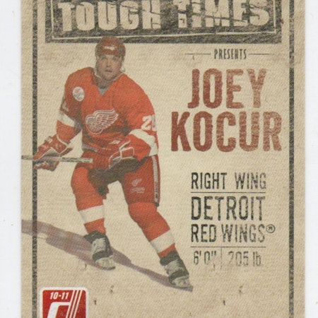 2010-11 Donruss Tough Times #3 Joey Kocur (15-X345-RED WINGS)