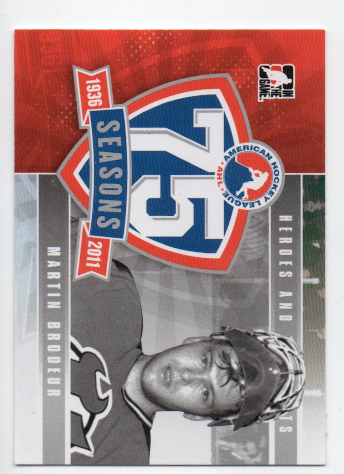 2010-11 ITG Heroes and Prospects AHL 75th Anniversary #AHLA24 Martin Brodeur (40-X348-DEVILS)