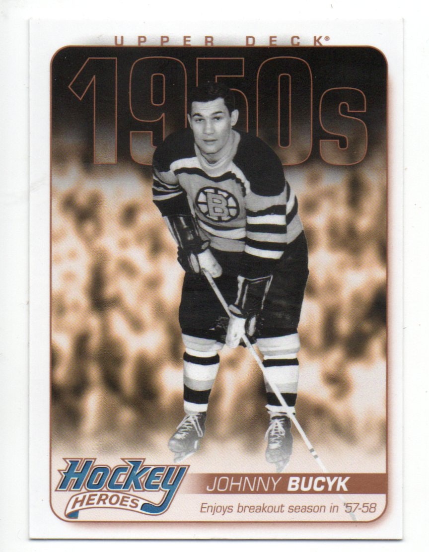 2011-12 Upper Deck Hockey Heroes #HH5 Johnny Bucyk (10-X348-BRUINS)