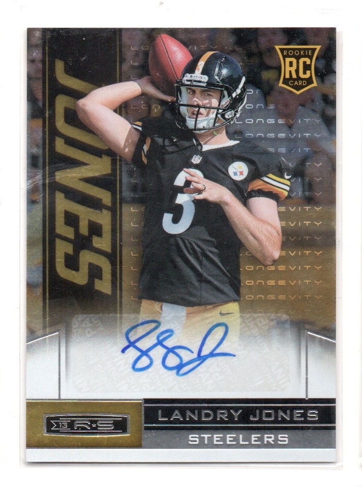 2013 Rookies and Stars Rookie Autographs Longevity #155 Landry Jones (40-X348-NFLSTEELERS)