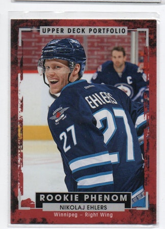 2015-16 Upper Deck Portfolio #206 Nikolaj Ehlers RC (12-X343-NHLJETS)