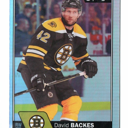 2016-17 O-Pee-Chee Rainbow #662 David Backes (10-X344-BRUINS)