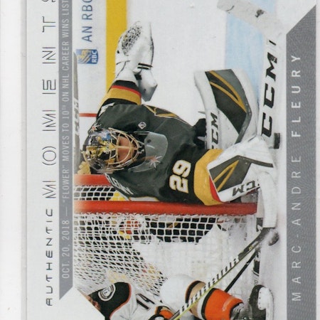 2018-19 SP Authentic #113 Marc-Andre Fleury AM (10-X348-GOLDENKNIGHTS)