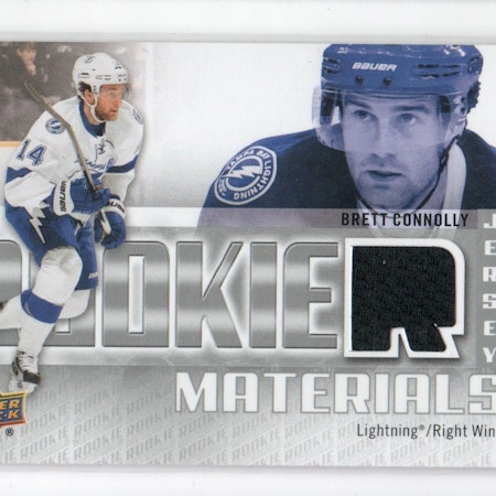 2011-12 Upper Deck Rookie Materials #RMBC Brett Connolly (30-X348-LIGHTNING)