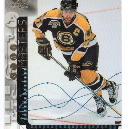 1998-99 SP Authentic Stat Masters #S20 Ray Bourque (20-X351-BRUINS) MINOR DAMAGE ON BACK