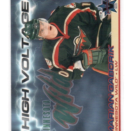 2000-01 Vanguard High Voltage #18 Marian Gaborik (10-X352-NHLWILD)