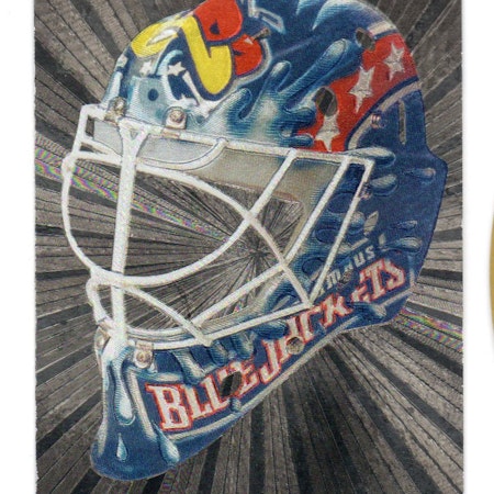 2001-02 Between the Pipes Masks #40 Ron Tugnutt (25-X353-BLUEJACKETS) SEE SCAN FOR CONDITION