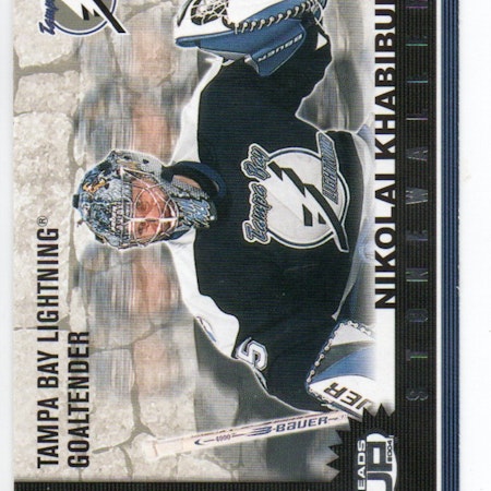 2003-04 Pacific Heads Up Stonewallers #10 Nikolai Khabibulin (10-X352-LIGHTNING) (2)