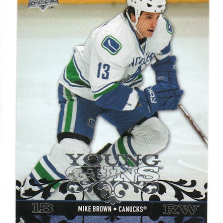 2008-09 Upper Deck #249 Mike Brown YG RC (30-X351-CANUCKS)