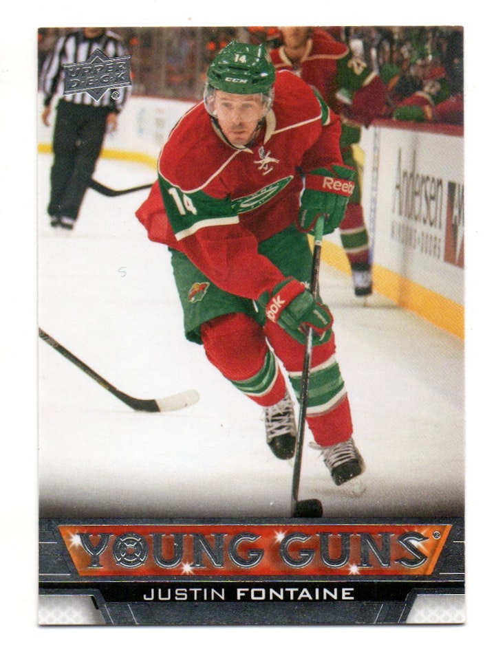 2013-14 Upper Deck #232 Justin Fontaine YG RC (25-X349-NHLWILD)