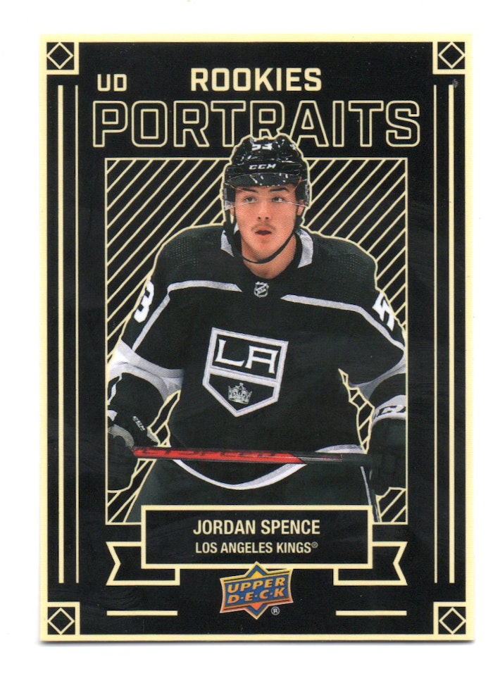 2022-23 Upper Deck UD Portraits #P48 Jordan Spence (20-X350-NHLKINGS)
