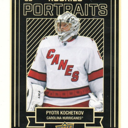 2022-23 Upper Deck UD Portraits #P45 Pyotr Kochetkov (25-X350-HURRICANES)