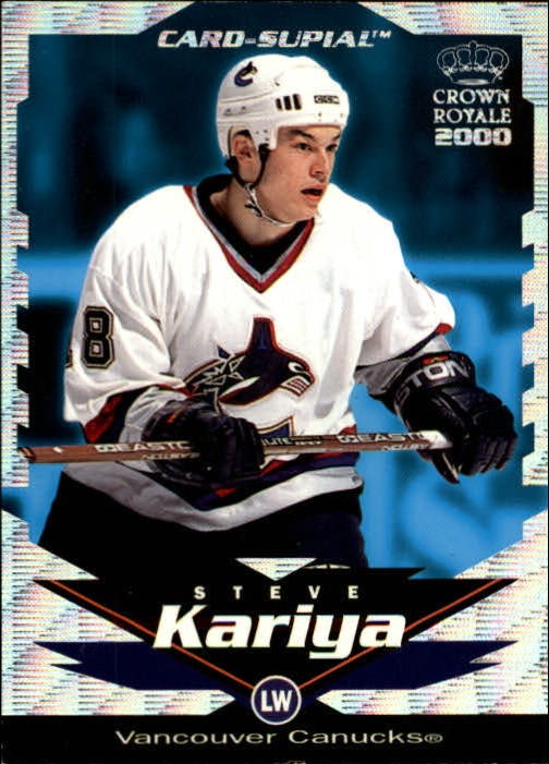 1999-00 Crown Royale Card-Supials #20 Steve Kariya (15-X355-CANUCKS)