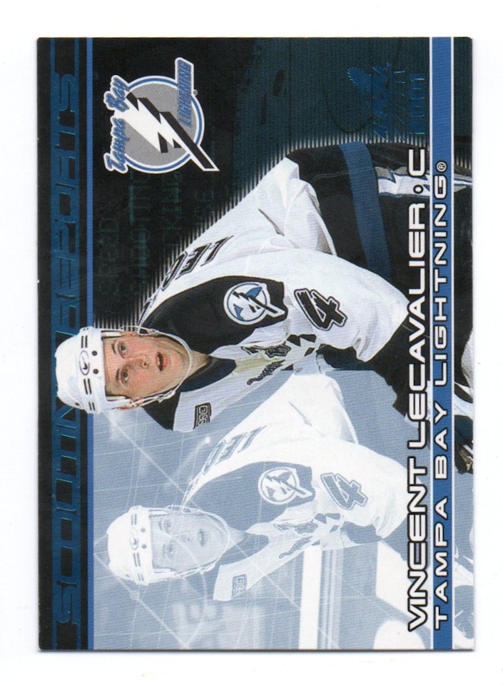 2000-01 Aurora Scouting Reports #18 Vincent Lecavalier (15-X355-LIGHTNING)