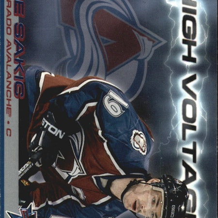 2000-01 Vanguard High Voltage #9 Joe Sakic (10-X354-AVALANCHE)