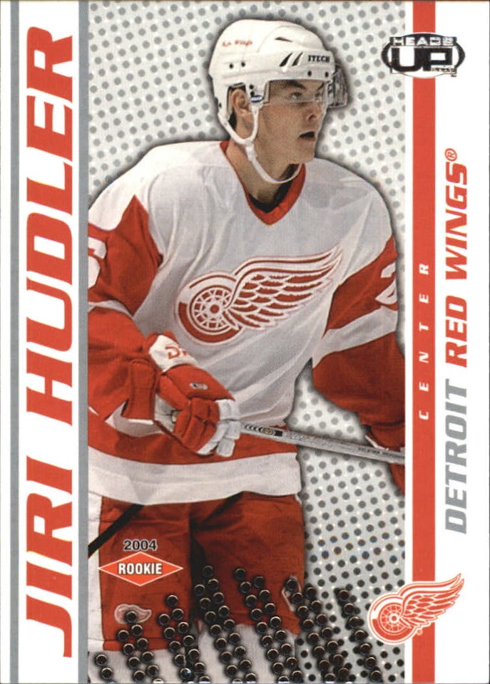 2003-04 Pacific Heads Up #114 Jiri Hudler RC (20-X355-RED WINGS)