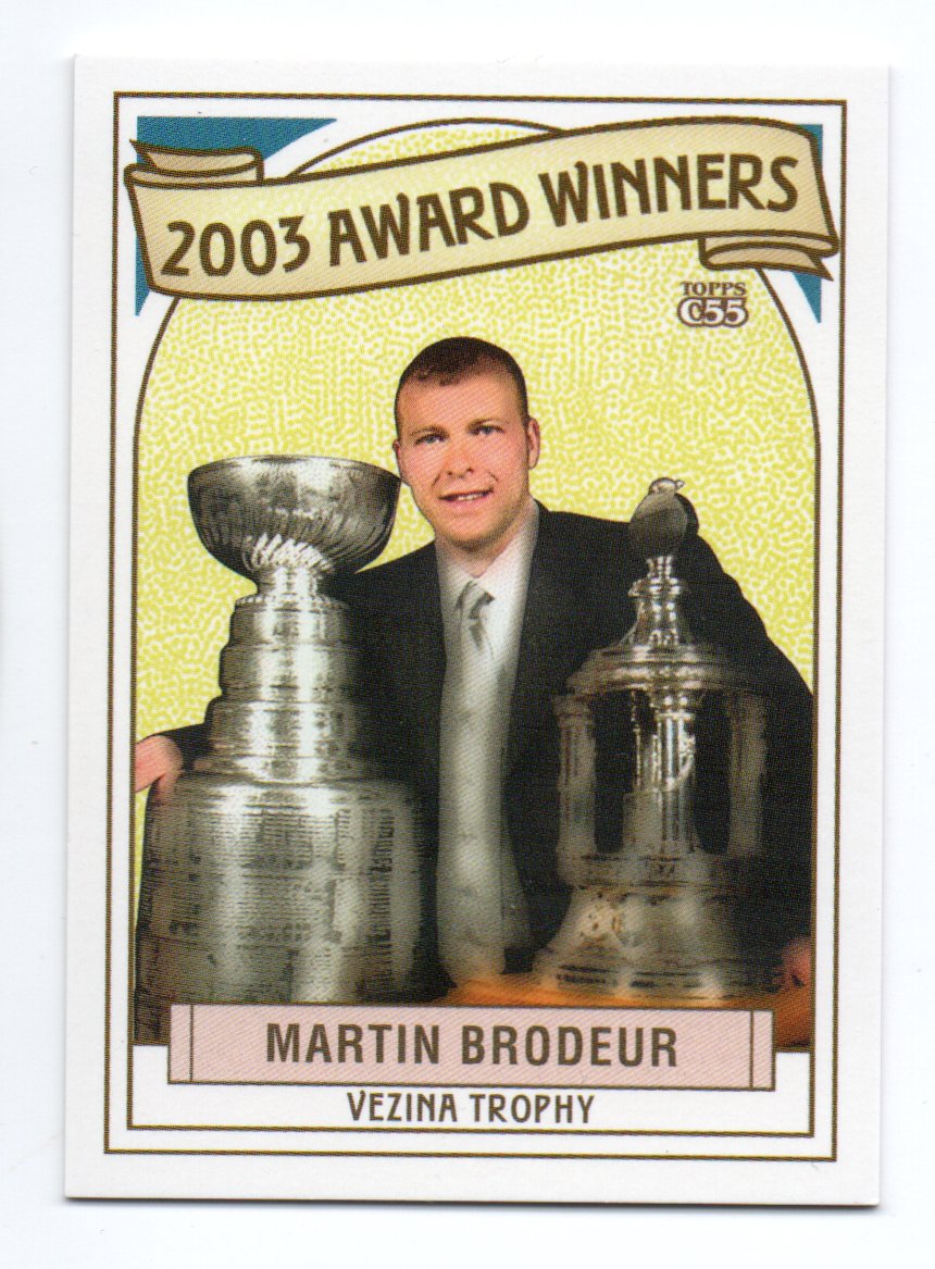 2003-04 Topps C55 Award Winners #16 Martin Brodeur (10-X357-DEVILS)