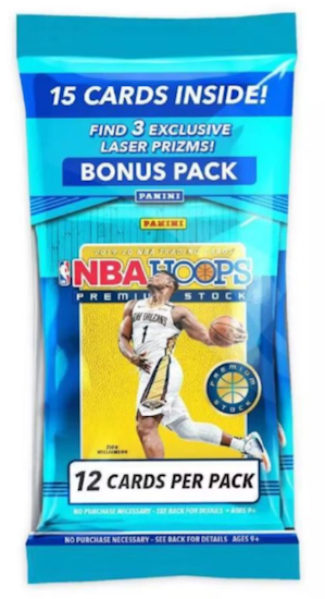 2019-20 Panini Hoops Premium Stock Basketball (Cello Pack)