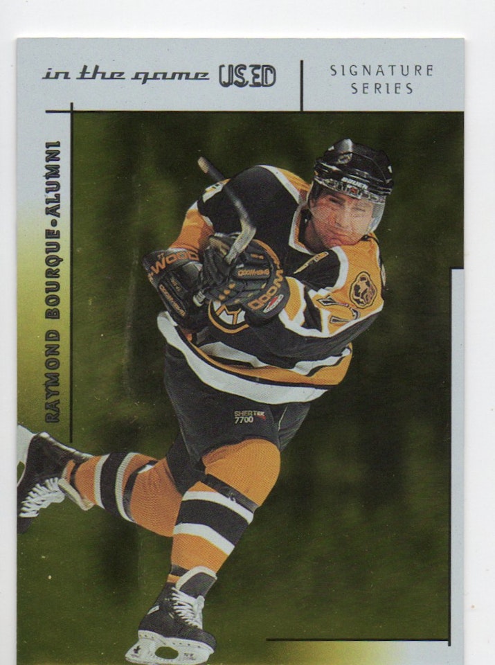2003-04 ITG Used Signature Series #116 Ray Bourque (40-X340-BRUINS)