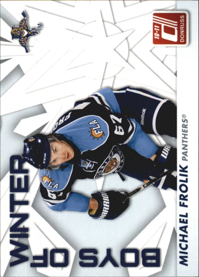 2010-11 Donruss Boys of Winter #62 Michael Frolik (10-X359-NHLPANTHERS)