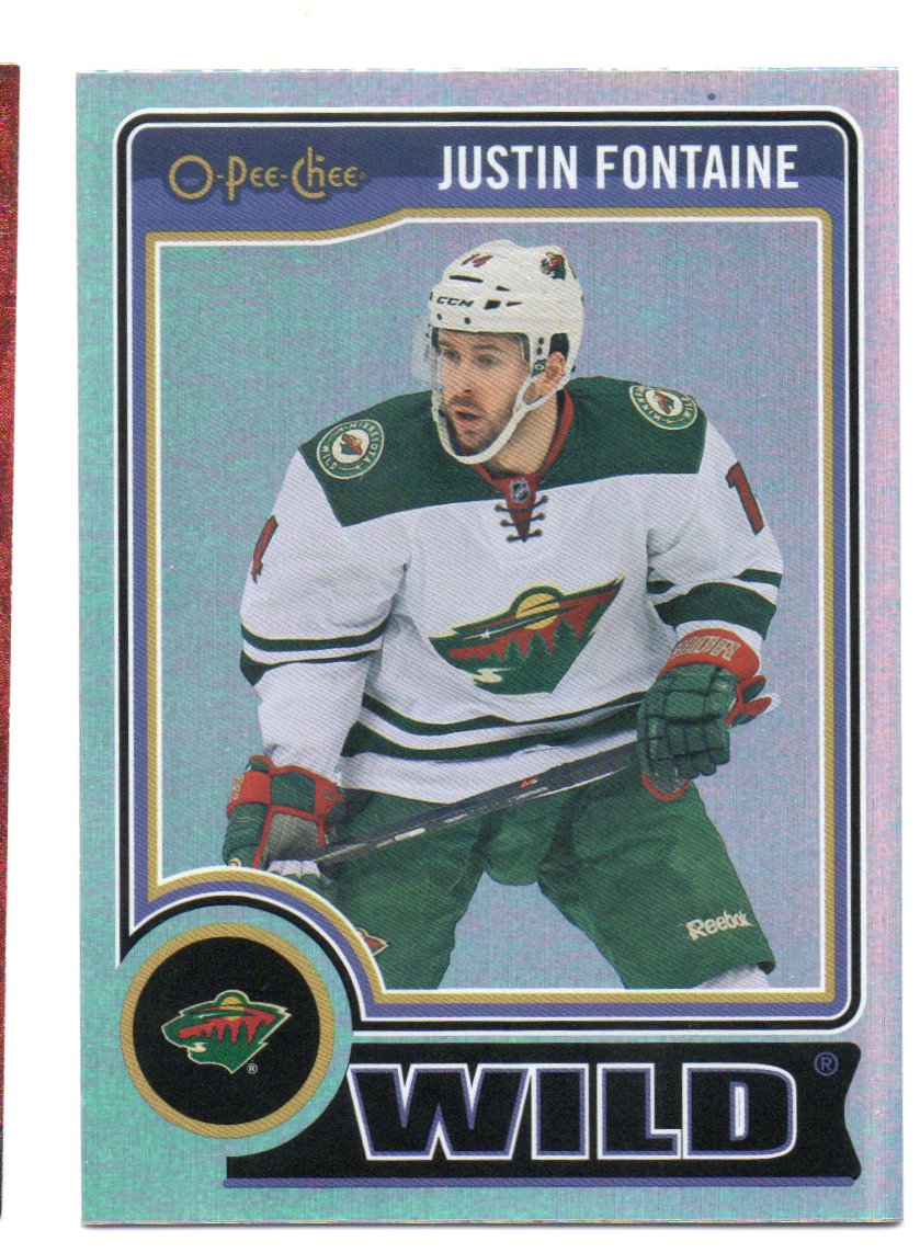 2014-15 O-Pee-Chee Rainbow #470 Justin Fontaine (12-X340-NHLWILD)